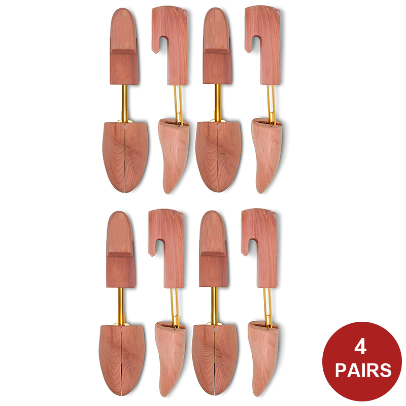 Shoe Tree Cedar - 4-PACK Cedar Shoe Tree, Shoe Trees