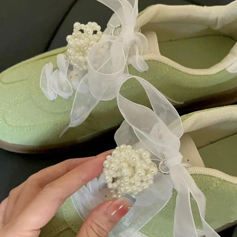 New 4cm Width Chiffon Yarn Sho - مراجعة Lace Replacement Flat وسعره
