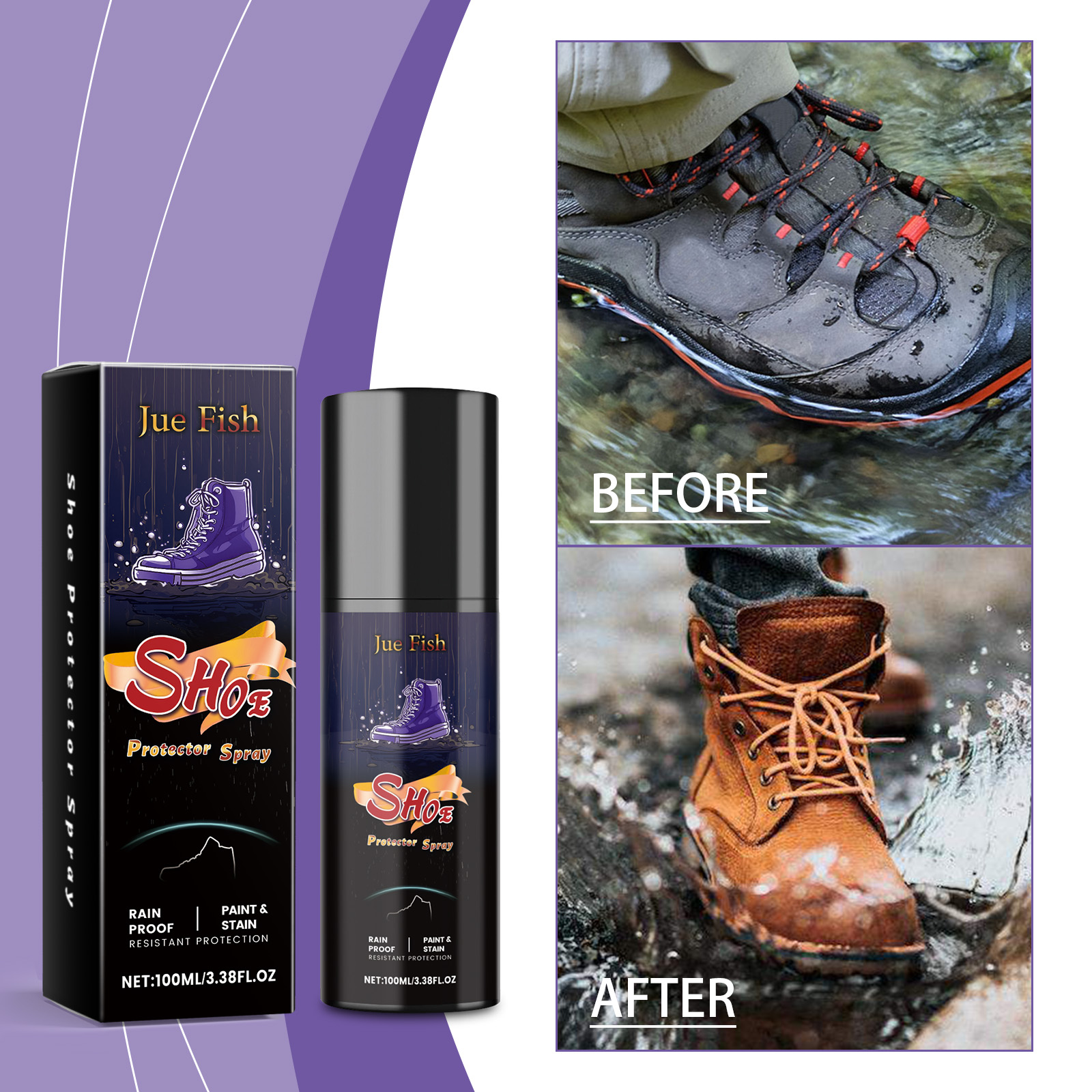 100ML Shoe Protector Spray Cle - مراجعة Waterproof Spray Shoe وسعره