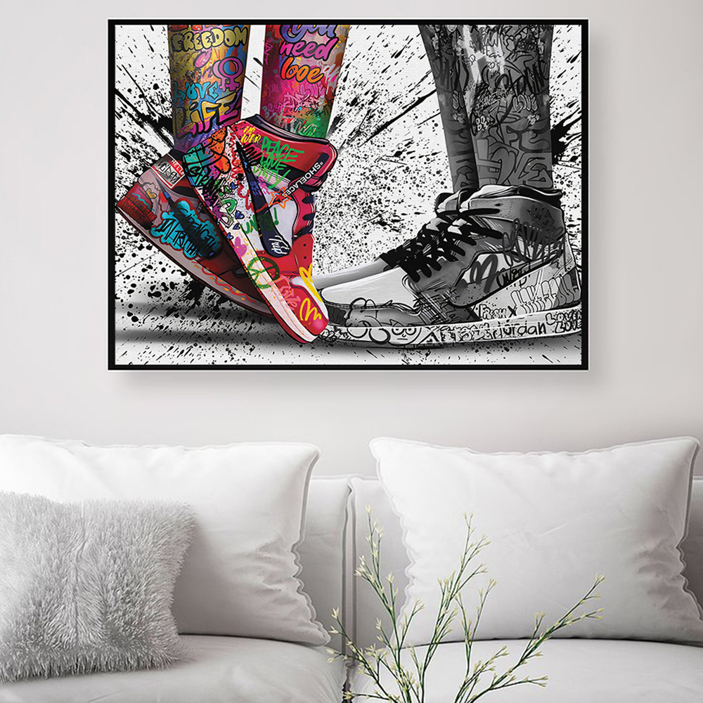 Fashion Graffiti Artwork Sneak - مراجعة Waterproof Spray Shoe وسعره