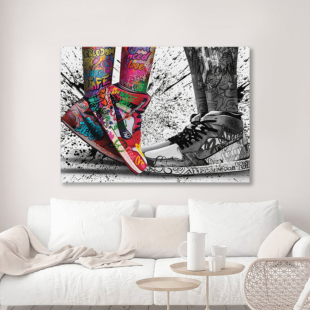 Fashion Graffiti Artwork Sneak - مراجعة Waterproof Spray Shoe وسعره