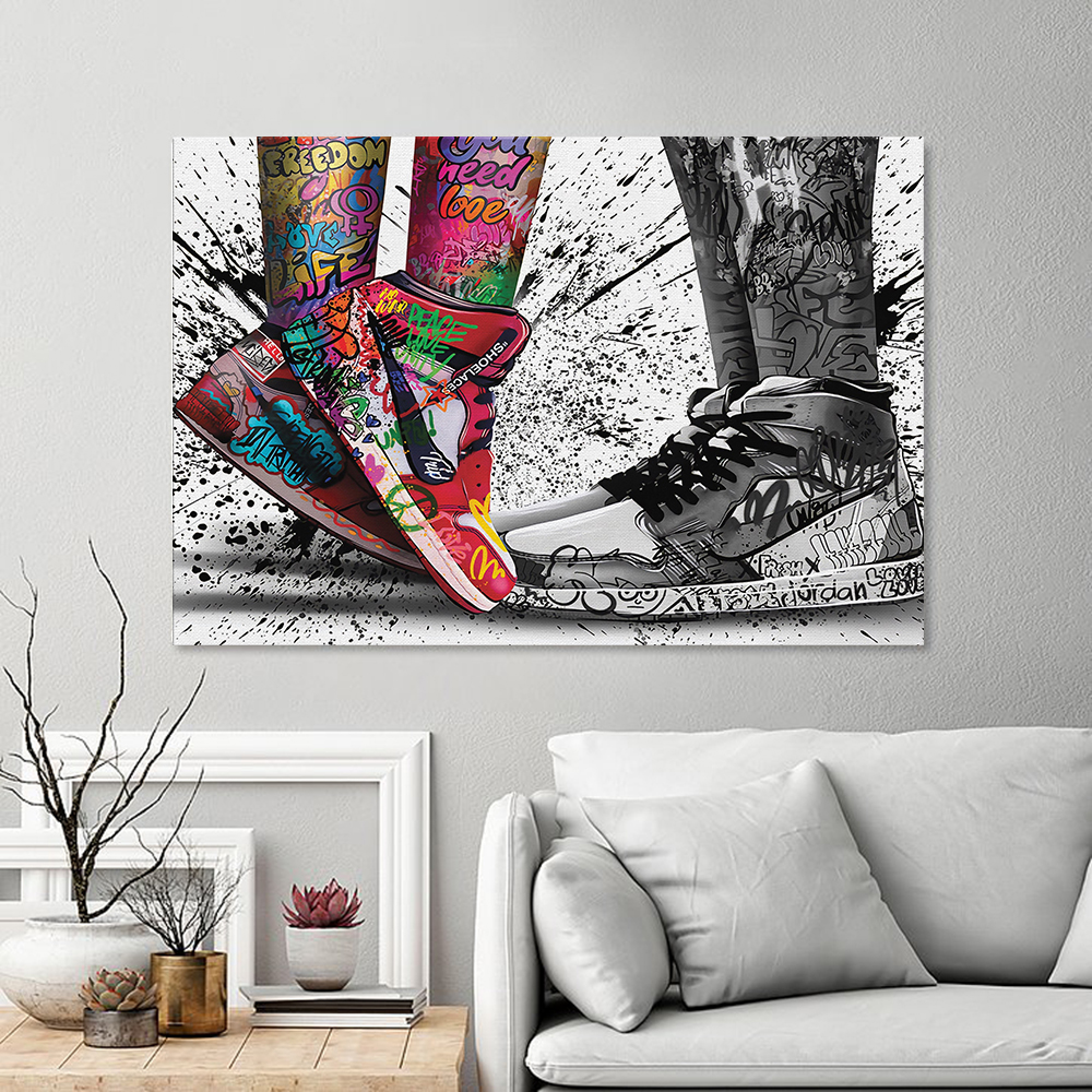 Fashion Graffiti Artwork Sneak - مراجعة Waterproof Spray Shoe وسعره