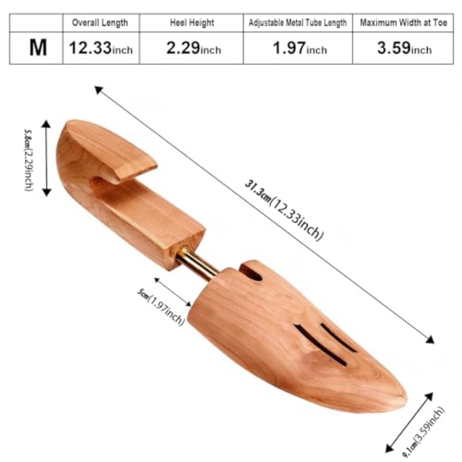 Cedar Space Wooden Shoe Stretc - مراجعة Shoe Tree Cedar وسعره
