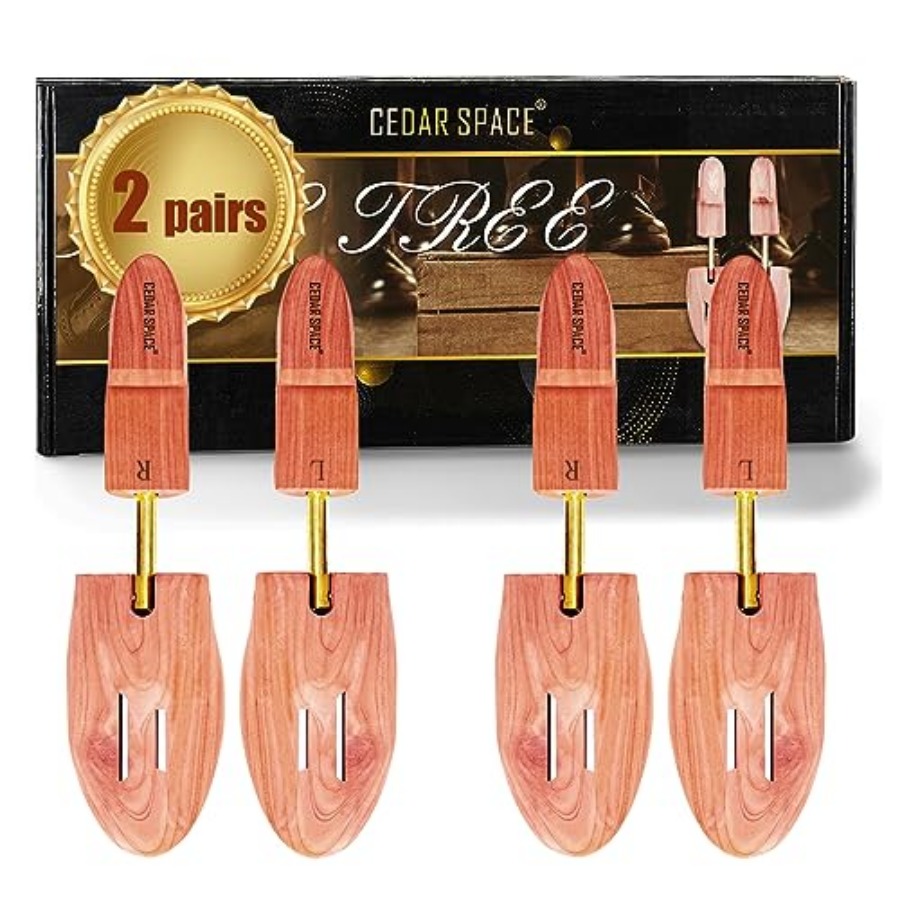 Cedar Space Wooden Shoe Stretc - مراجعة Shoe Tree Cedar وسعره