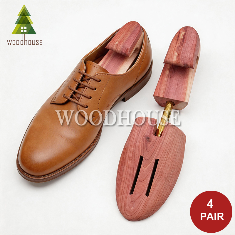 4-PACK Men's and Women's Singl - مراجعة Shoe Tree Cedar وسعره