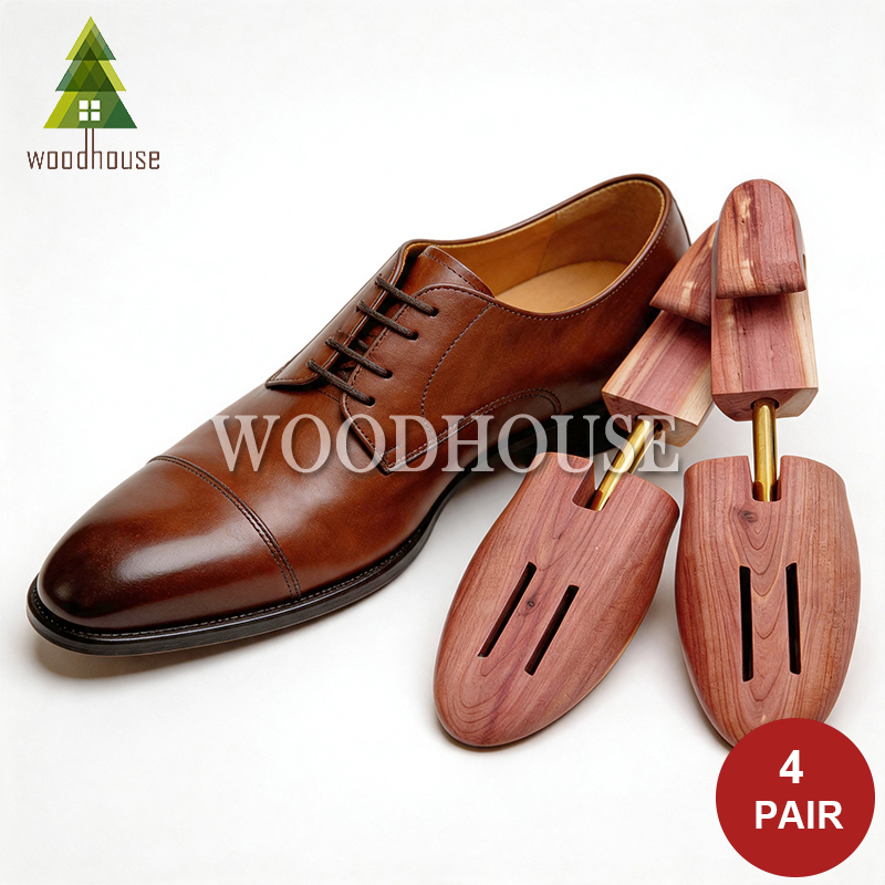 4-PACK Men's and Women's Singl - مراجعة Shoe Tree Cedar وسعره
