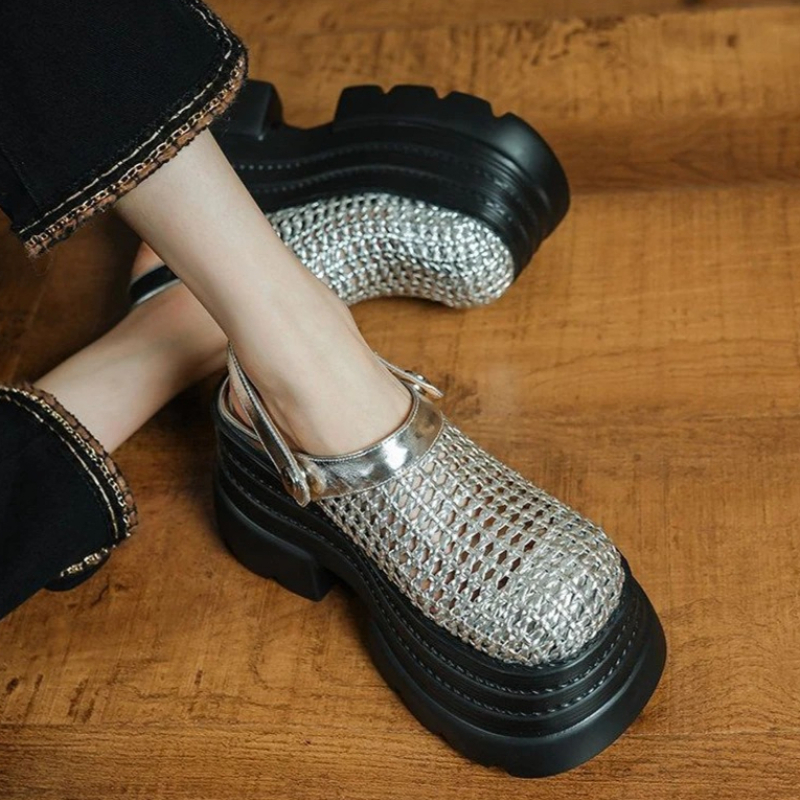 Women Flats Platform Sandals M - مراجعة Sneaker Care Set وسعره