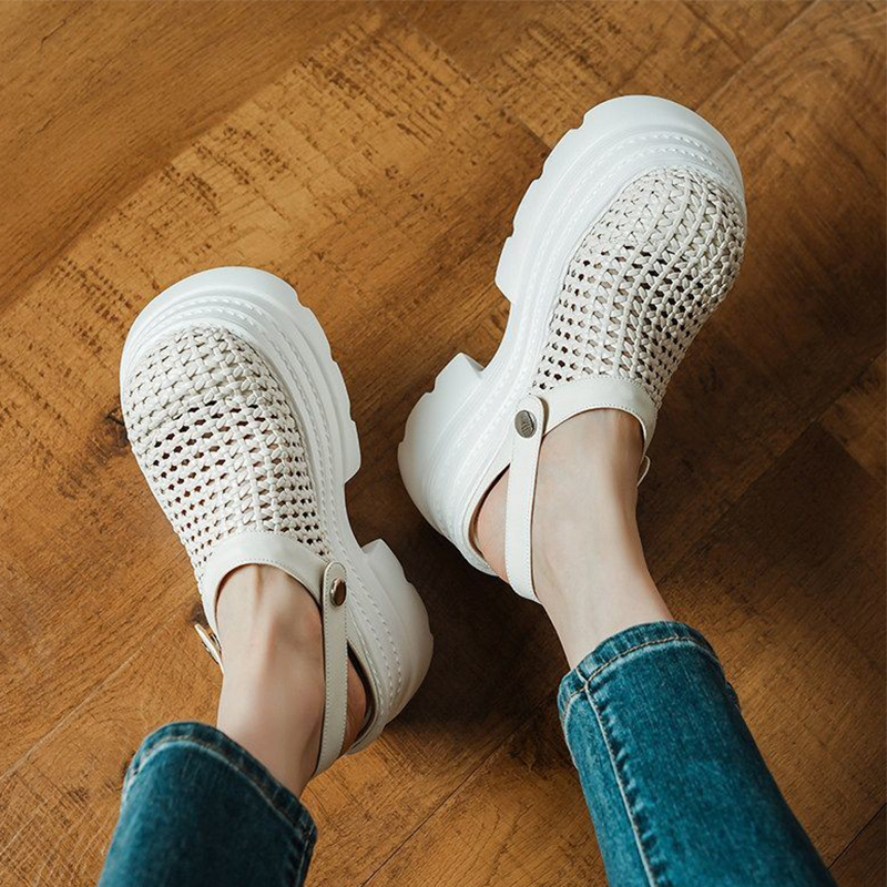Women Flats Platform Sandals M - مراجعة Sneaker Care Set وسعره