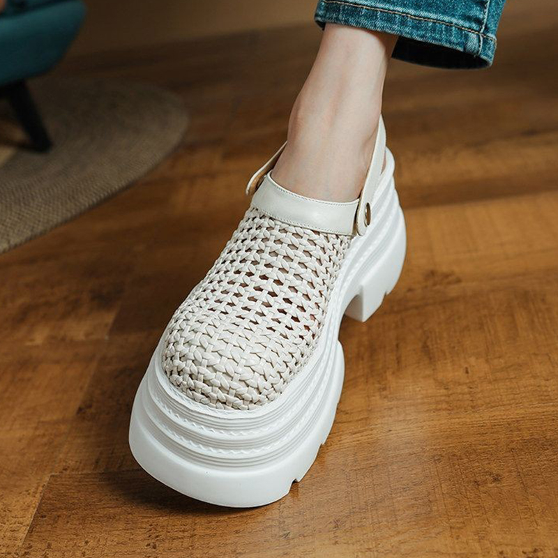 Women Flats Platform Sandals M - مراجعة Sneaker Care Set وسعره