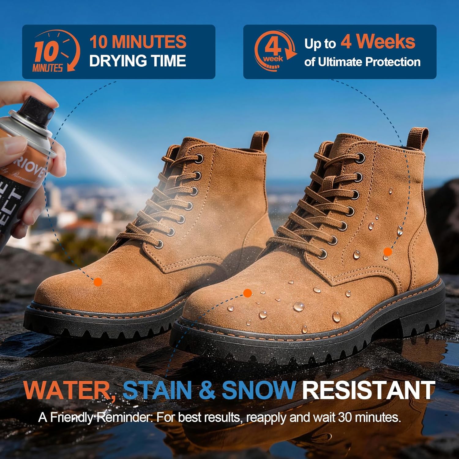 Protect Shoe Protector Spray - - مراجعة Waterproof Spray Shoe وسعره