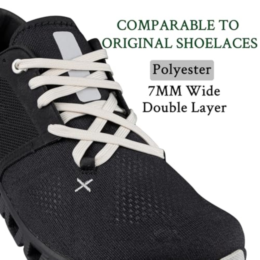 Shoelaces for On Cloud X3, X4, - مراجعة Lace Replacement Flat وسعره