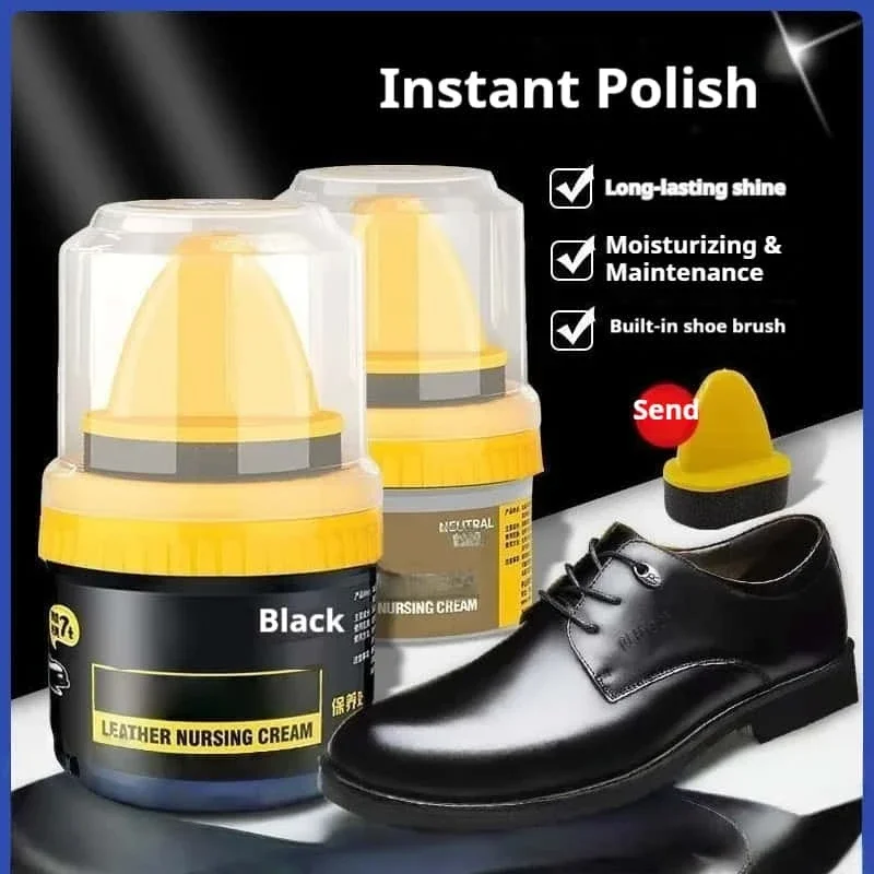 New with Brush Leather Care Po - مراجعة Shoe Polish Cream وسعره