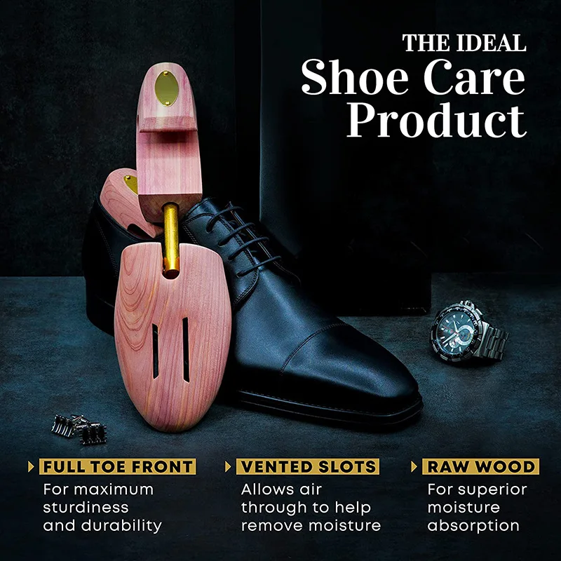 solid wood shoe support  sequo - مراجعة Shoe Tree Cedar وسعره