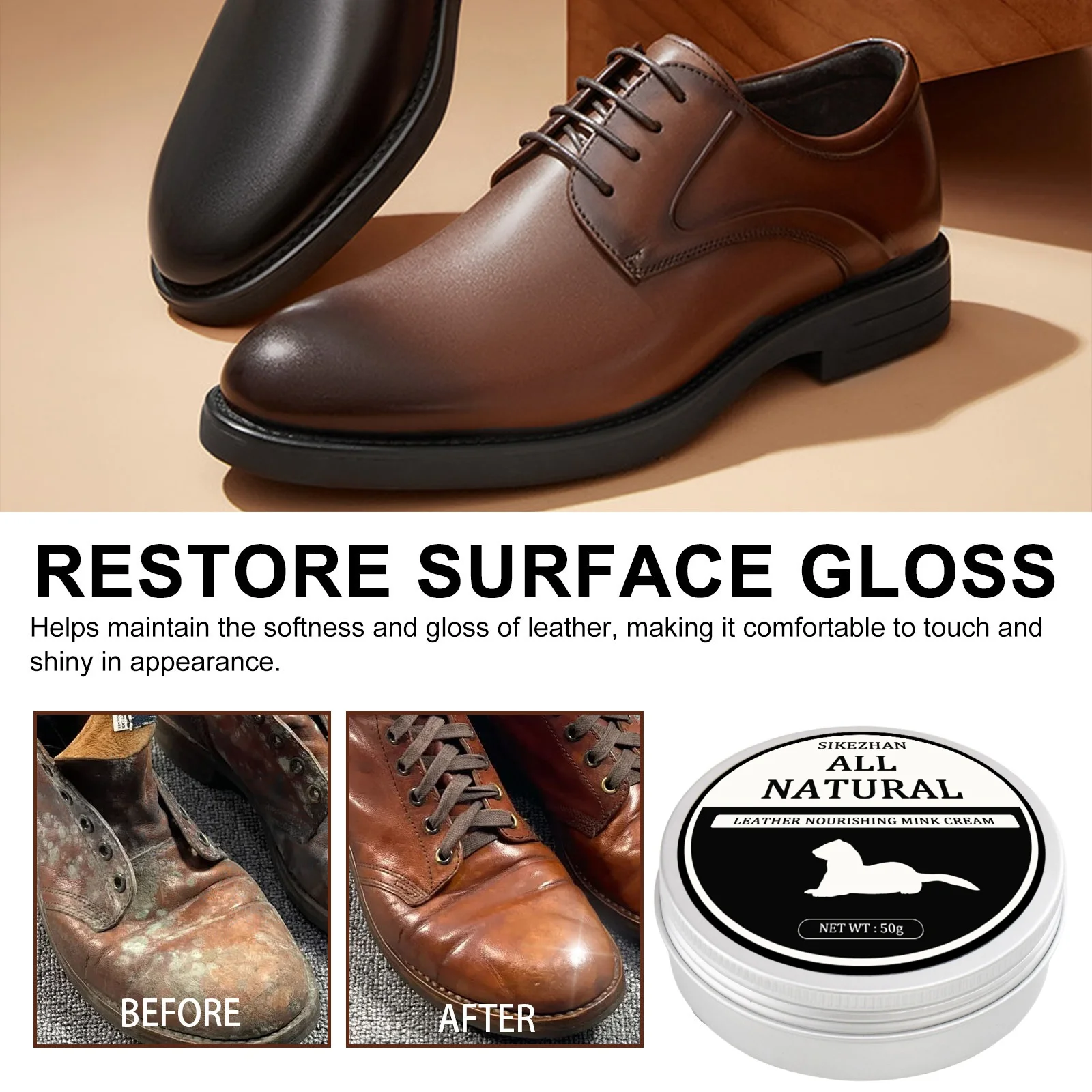 SIKEZHAN Leather Sofa Cleaner  - مراجعة Shoe Polish Cream وسعره
