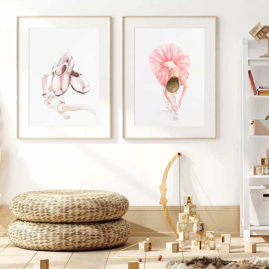 Watercolor Ballet Girls Shoes  - مراجعة Waterproof Spray Shoe وسعره