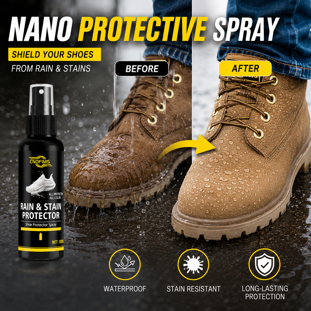 Waterproof Spray for Jackets a - مراجعة Waterproof Spray Shoe وسعره