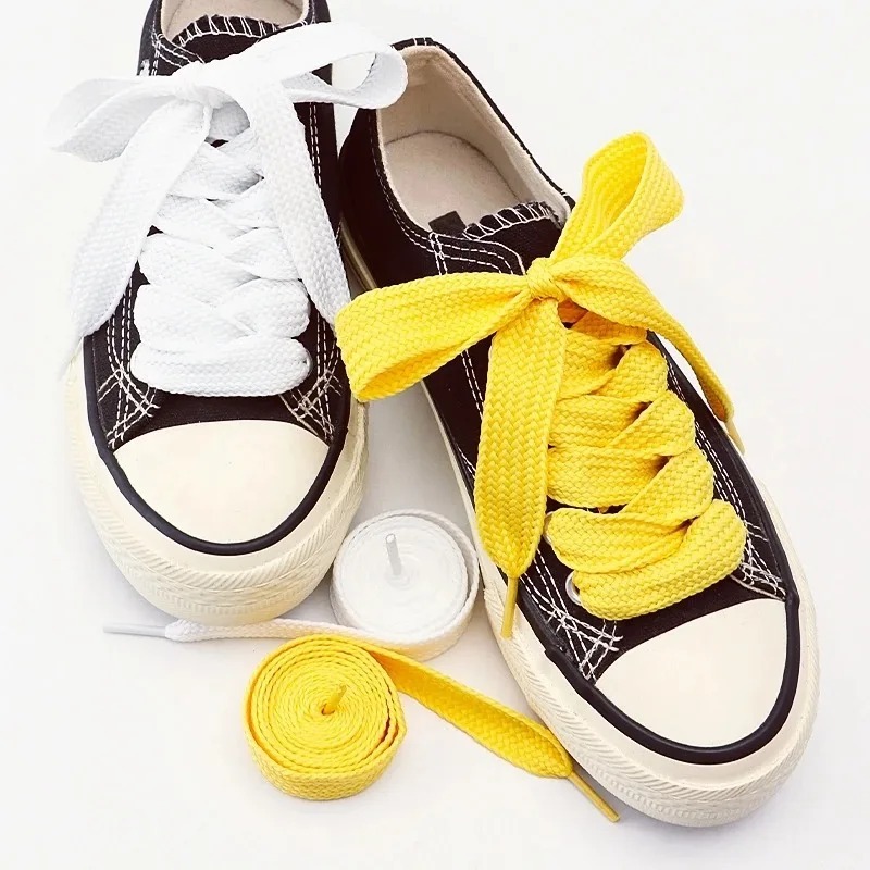 Fashion Colored Flat Shoelaces - مراجعة Lace Replacement Flat وسعره