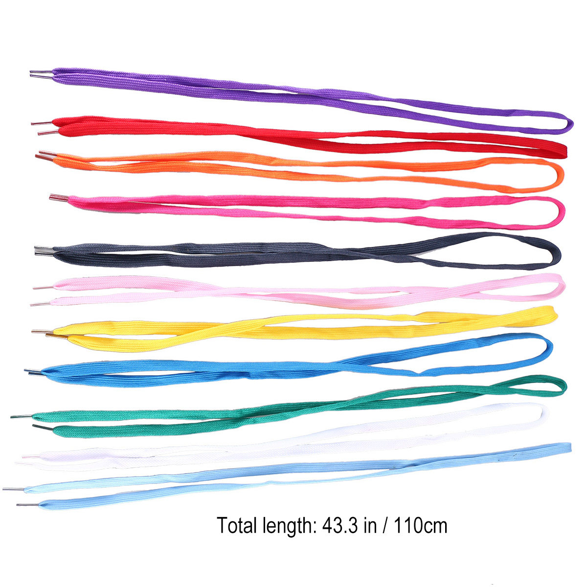 12Pairs Flat Sneaker Laces for - مراجعة Lace Replacement Flat وسعره