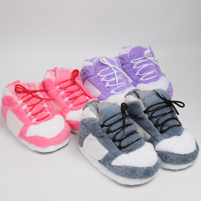 Warm Plush Sneaker Slippers, T - مراجعة Sneaker Care Set وسعره