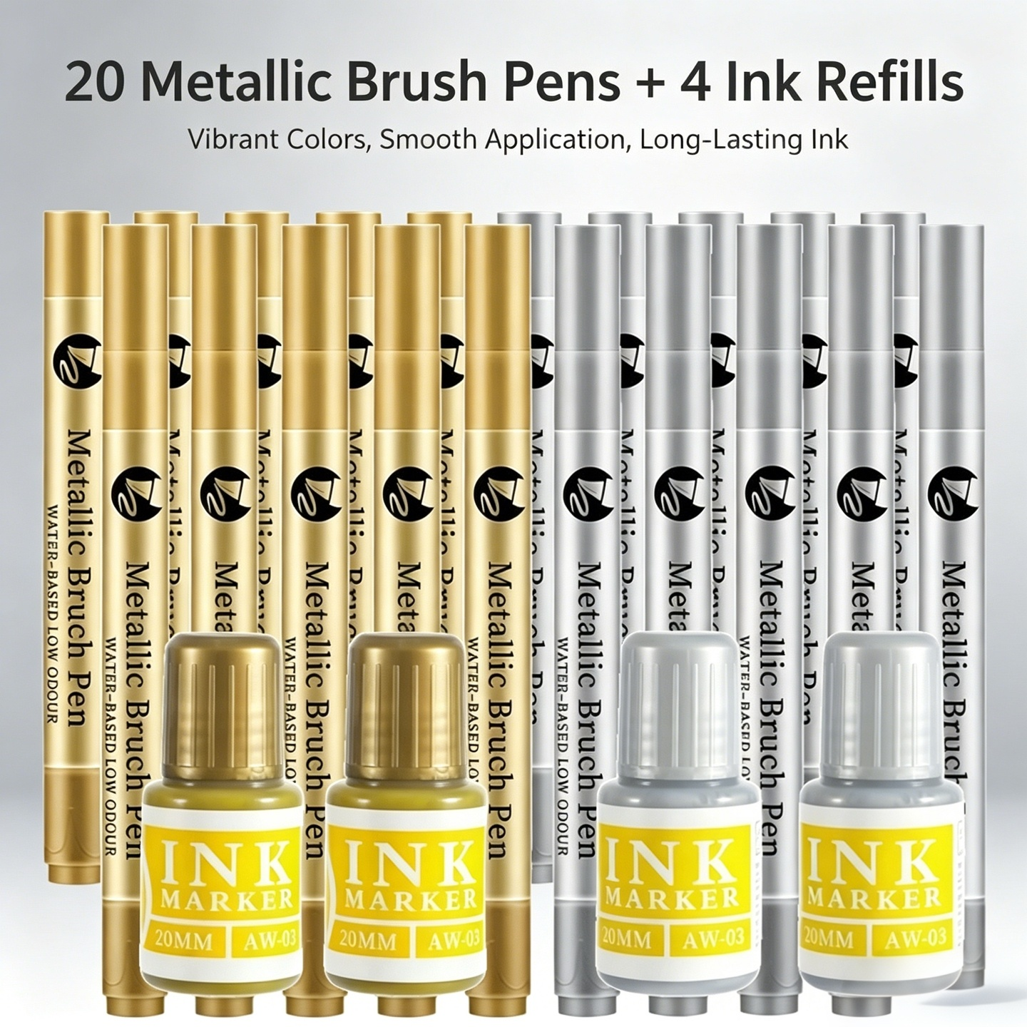 1/10/24Pcs Refillable Metallic - مراجعة Midsole Marker Paint وسعره